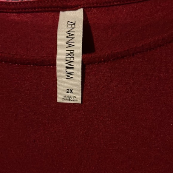 Zenana maroon dress w/pockets - Picture 3 of 3